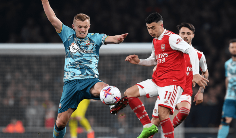 Premier League Leaders Arsenal Struggle to draw Weakling Southampton